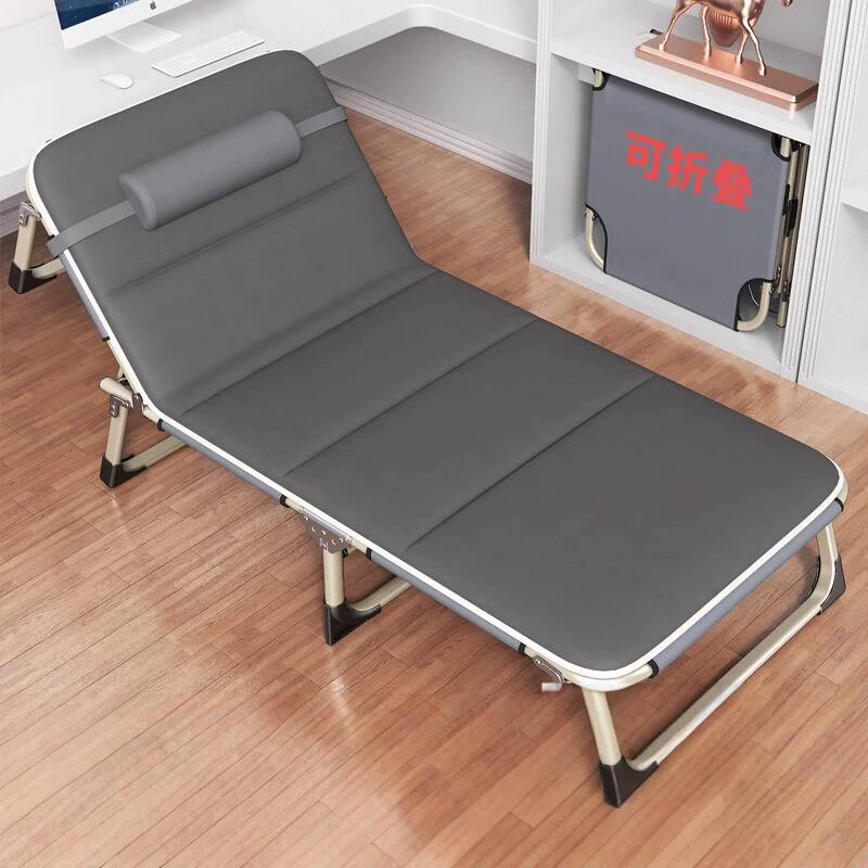 Раскладная кровать односпальная кровать Домашний простой обеденный перерыв офис Взрослый сон походная кровать портативная многофункциональная красота