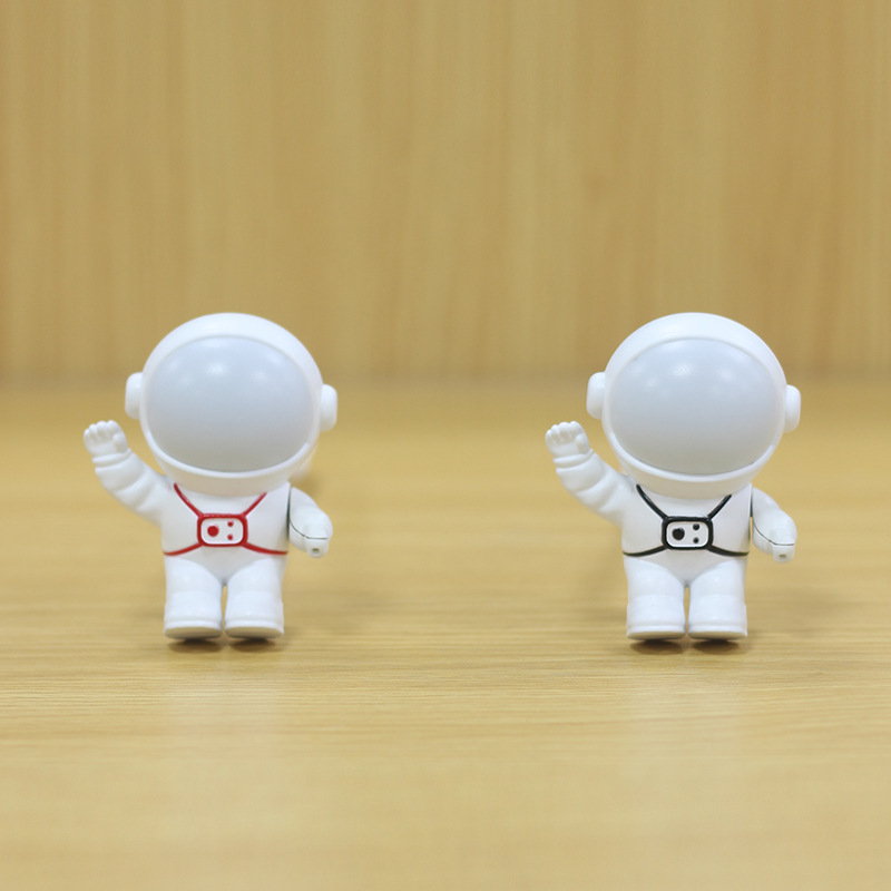 USB宇宙飛行士音制御灯子供知能音声小夜灯2色温度制御3段LED調光と睡眠灯|undefined