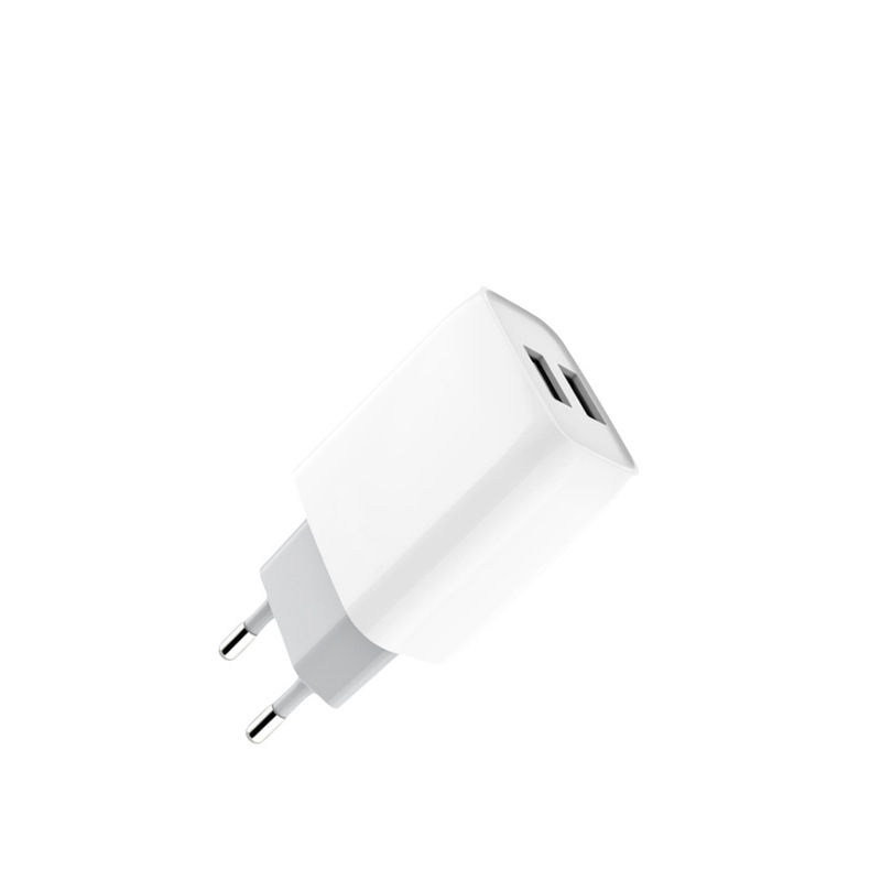 New Hot-Selling 5V2A Charger 5V2.1A European Standard Fast Charging Head Dual-Port USB Mobile Phone Power Adapter New Hot-Selling 5V2A Charger 5V2.1A European Standard Fast Charging Head Dual-Port USB Mobile Phone Power Adapter