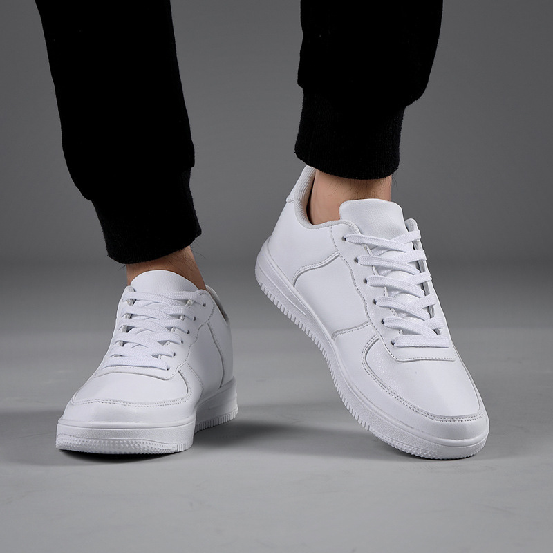 Tenis Casuales de Corte Bajo de Cuero Artificial Transpirables para Uso Diario