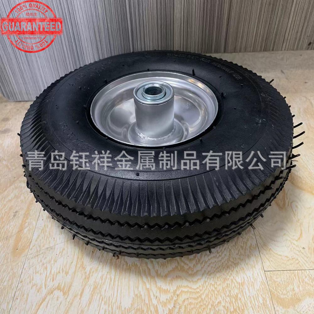 源头工厂3.50-410寸充气橡胶车轮单轮载重80公斤适用各种手推车 L