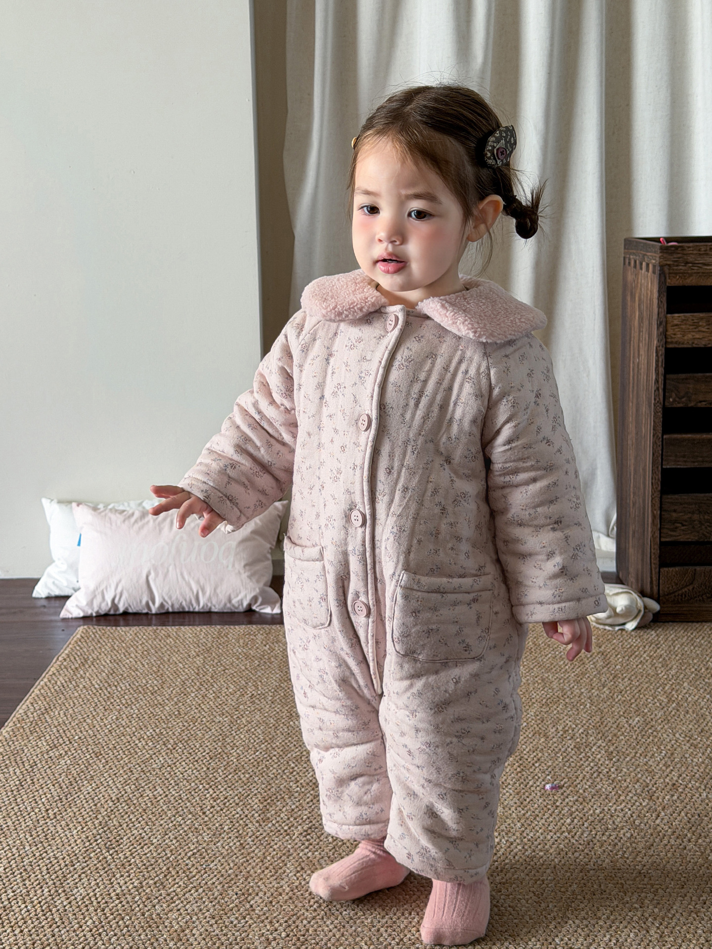 Sugar Pear ropa infantil, ropa de bebé, camiseta de algodón, ropa de invierno, ropa de escalada para niños de clase A.