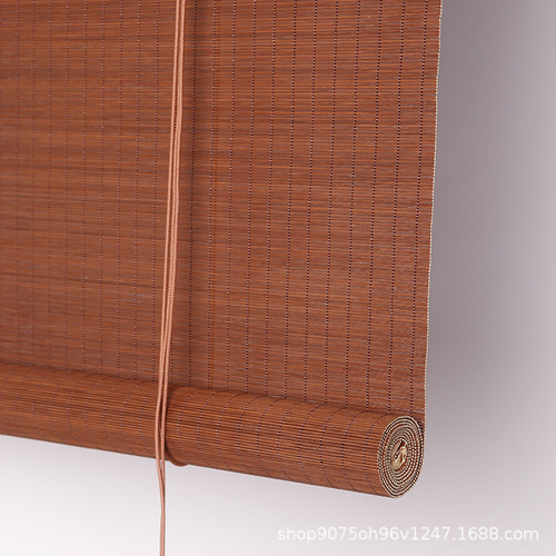 Bamboo roller blinds for home use: balcony blackout curtains, tea room partitions, hotel & guesthouse-style bamboo roller shades, and restaurant lift-up bamboo curtains.