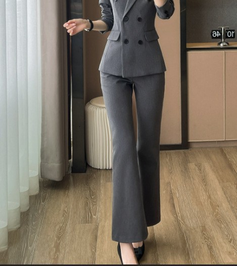 B259 gray bell bottoms