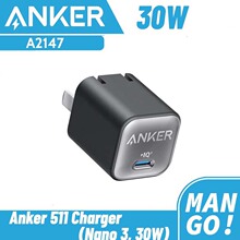 Anker安克安芯充Pro苹果充电器氮化镓快充PD30W适用苹果14兼容20W