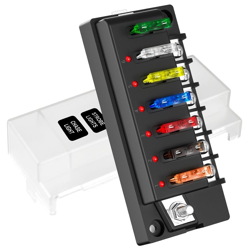 6路保险盒 带灯