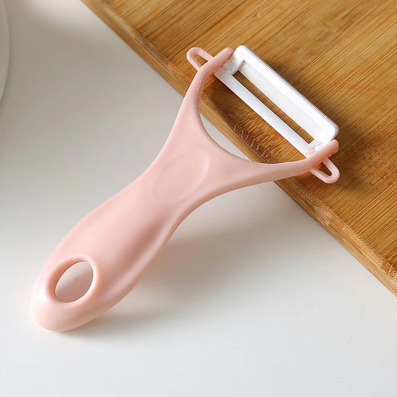 Cuchillo de corte de cabello de tres piezas, cuchillo de corte de frutas de cerámica doméstica multifuncional, regalos de raspado y corte de platos de verduras.