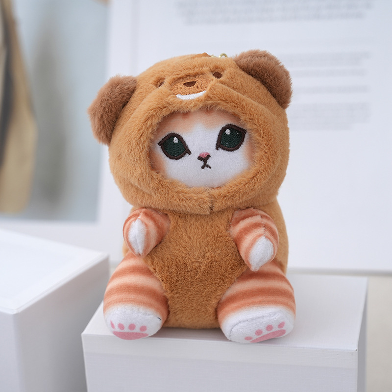 跨境mofusand猫福珊迪长尾巴动物系列毛绒公仔卡通鲨鱼猫玩偶萌礼|undefined