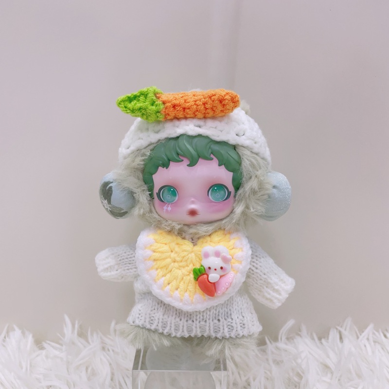 仅娃衣】泡泡玛特SKULLPANDA光织园搪胶公仔挂件SP娃衣精灵服套装|undefined