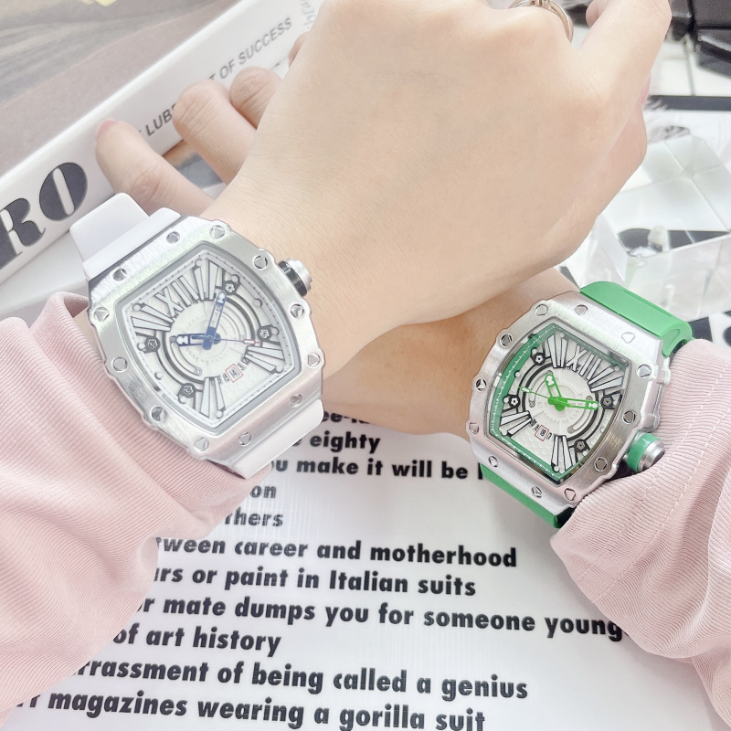 Orologio sportivo curvo al quarzo a forma di barile scavato da uomo PRECIOUS Richard Series, popolare e di vendita calda_voghion.com