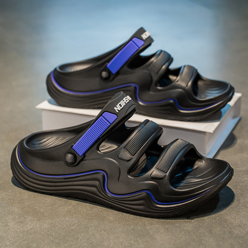 Sandalias para hombre 2025 nuevo estilo de verano estilo deportivo al aire libre Douyin estilo caliente zapatillas de conducción zapatos de playa antideslizantes