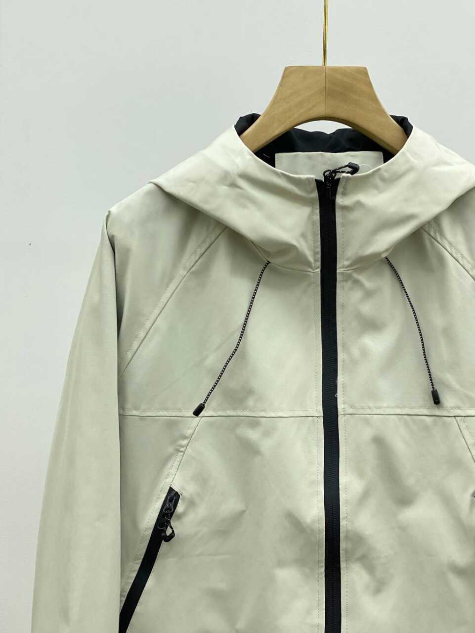 Vattentät herr trenchcoat jacka med huva för utomhusbruk_voghion.com