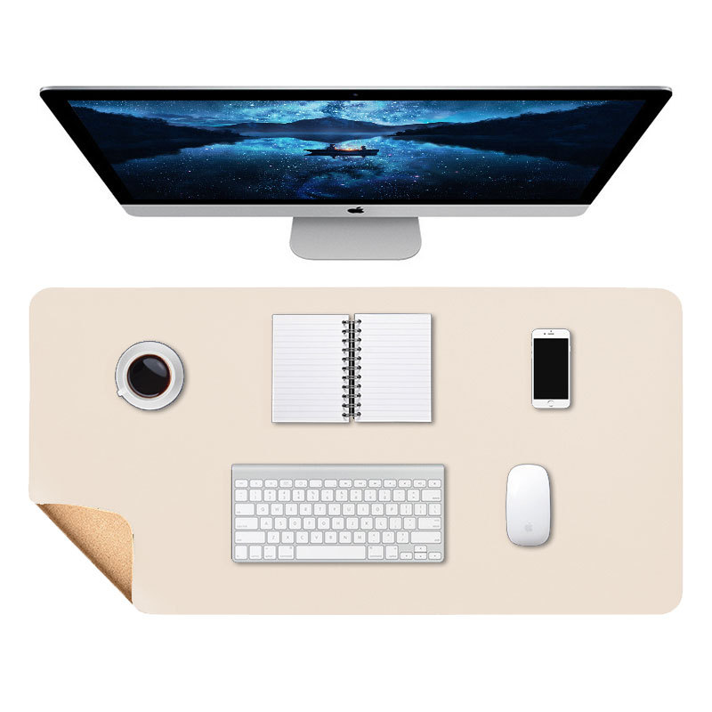 Mesa de té de gran tamaño alfombrilla de ratón de gran tamaño de corcho alfombrilla de ratón de cuero estera de mesa de oficina estudiante grande almohadilla de escritura