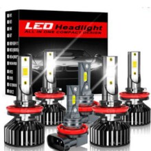 爆款汽车led灯前大灯套装灯泡远近一体前照灯 led汽车大灯