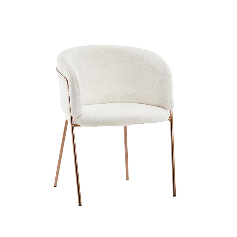 Silla de comedor de estilo crema nórdica de lujo ligero silla de alta calidad silla de mesa image 6