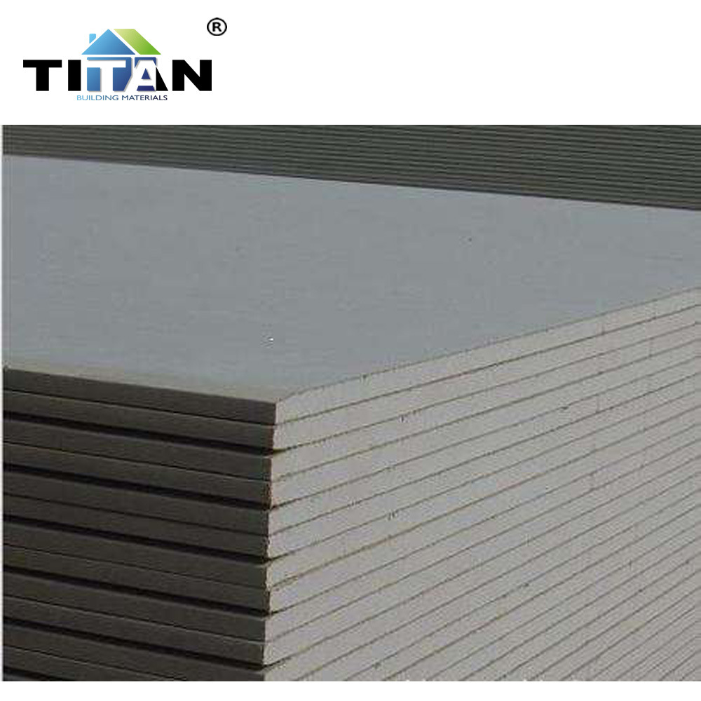 Exportación a Ghana material de techo panel de yeso de papel panel de yeso fonoabsorbente y a prueba de humedad