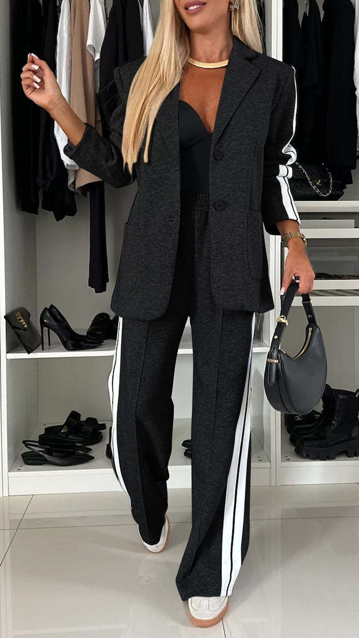 Damen Shorts Set Langarm Für Herbst Und Winter_voghion.com