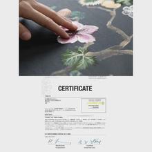 若奈挂画 真丝刺绣画《家宅丰润》新中式古董画框客厅玄关画乔迁