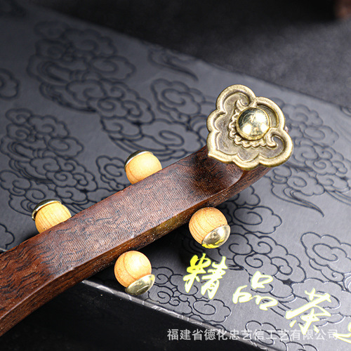 Black sandalwood pipa tea spoon household wooden spoon tea tea shovel taking tea spoon tea ceremony six gentlemen tea accessories
