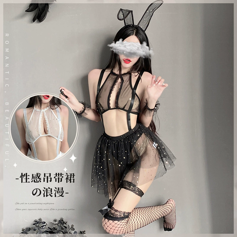 Boudoir Fun Square Секс See-through Mesh Pajamas Страстное искушение Sexy Underwear Female Private Fairy One Piece Wholesale