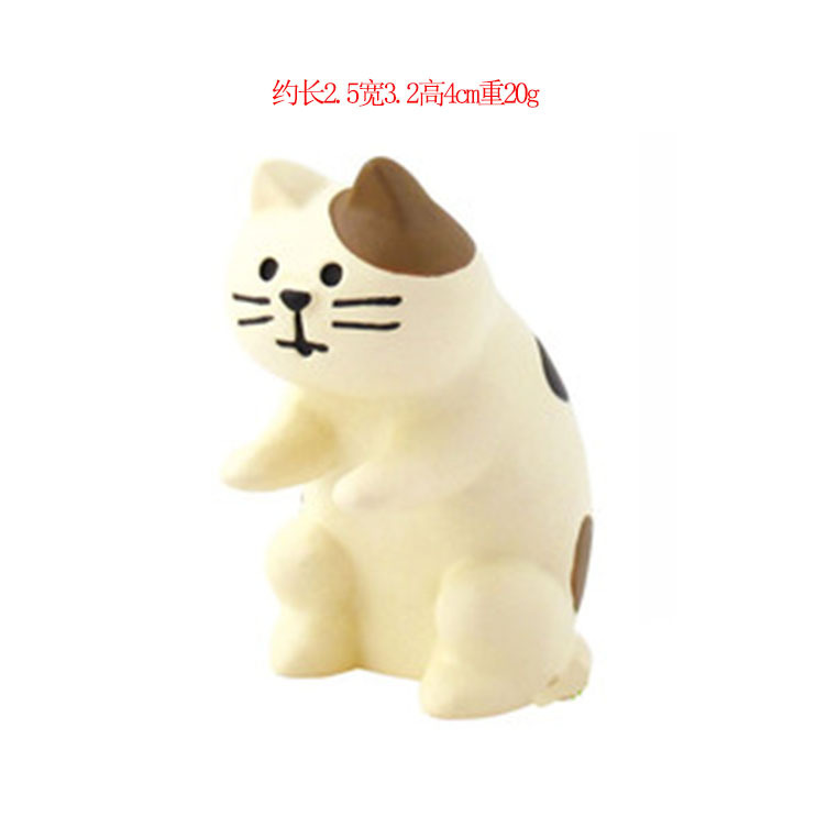 Zakka日本式猫雑貨バーブラインドボックスアクセサリー装飾道具ピアノ猫樹脂工芸品小物|undefined