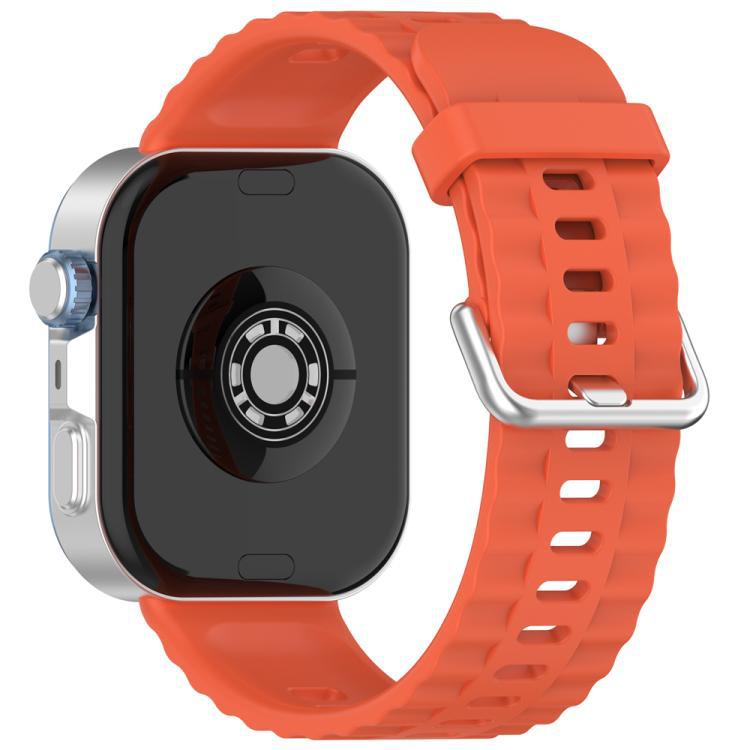 xDfind Silver Buckle Silicone Solid Color Brazalete para Huawei Watch Fit4 Pro / Fit4 / Fit3