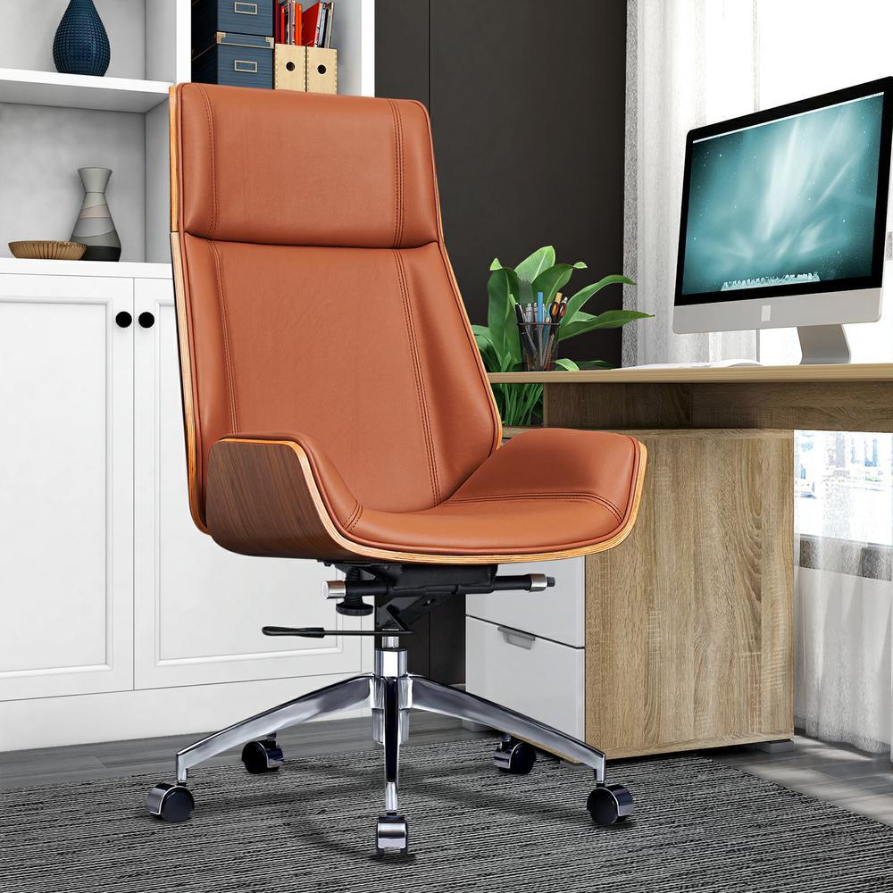 HJ310B新品办公椅电脑椅子旋转办公椅真皮办公椅海外仓一件代发