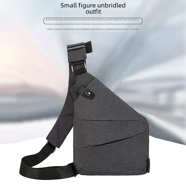Close-Fitting Anti-Theft Crossbody Bag, Sports Running Invisible Wallet, Water-Resistant Men's Chest Bag, Cross-Border Anti-Theft Shoulder Bag