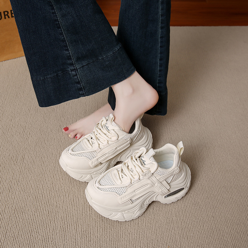 ins韩版新款老爹鞋女2025秋季学生运动跑步休闲鞋厚底增高鞋FB891|undefined