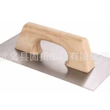 厂家供应桥式木柄抹泥刀 50#钢二钉抹泥板