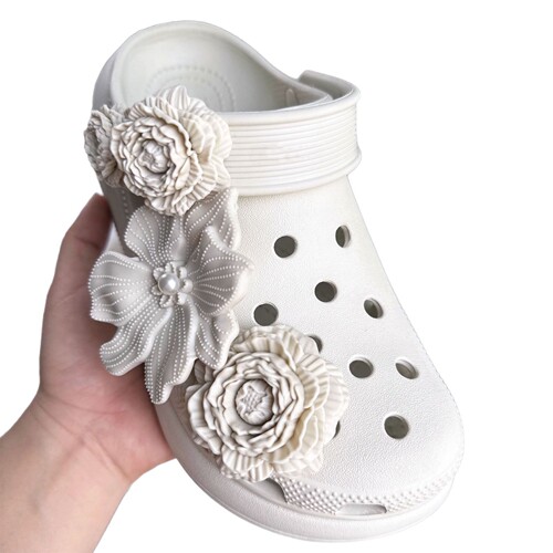 2025 New Croc Shoes Accessories Mall Same Style Bouquet Shoes Flower Zhibixing Shoe Buckle Shoe Accessories High-end Shoe Flowers