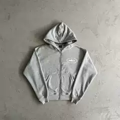 New Cross-border Foreign Trade American Streetwear Hooded Sweatshirt Zip-up Jacket Loose Sweatpants Set Wholesale