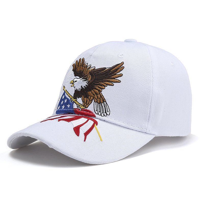 Men's Basic Retro Simple Style Eagle Embroidery Curved Eaves Baseball Cap display picture 2