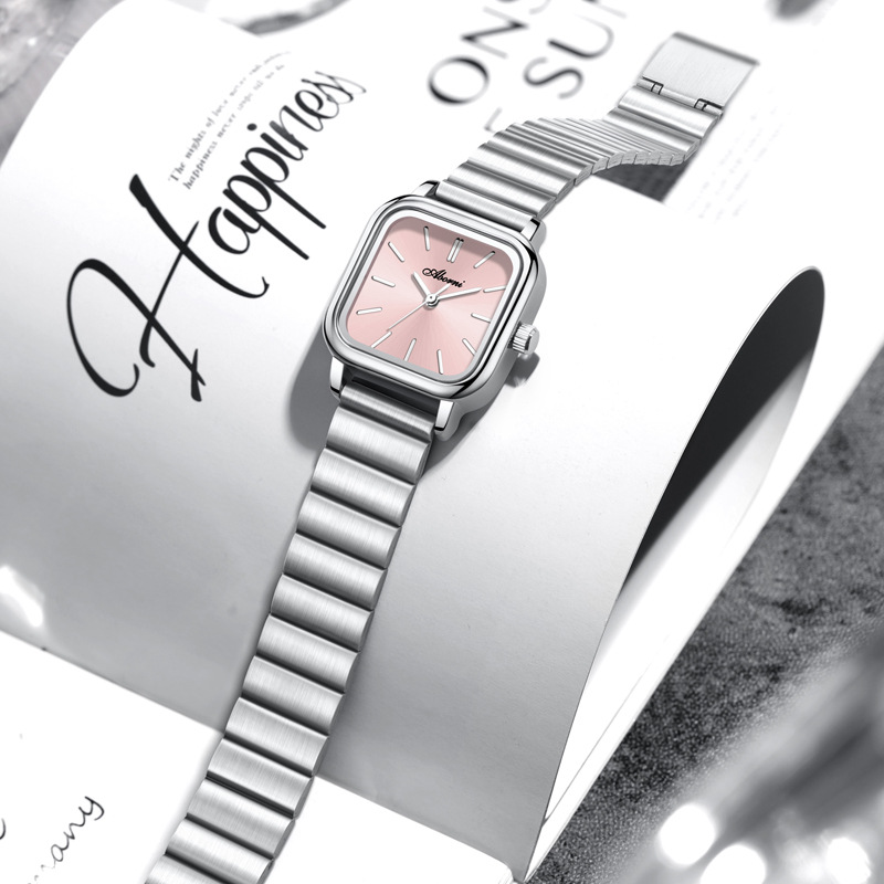 Watch Women's Waterproof Niche High-end Sense Watch Internet Popular Guangzhou Watch Square Alloy Women's Watch Quartz Women's Watch