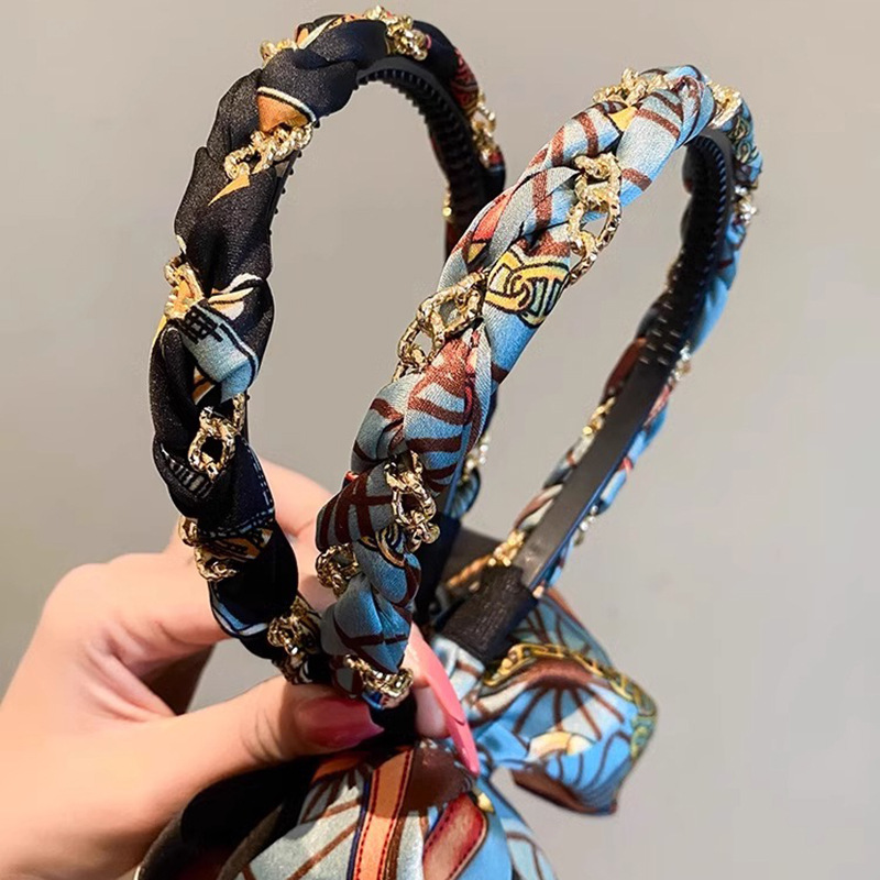 Atar la diadema para el cabello femenino 2025 nuevos accesorios para el cabello Trenzas Diadema Diadema Bufanda Diadema Diadema Diadema Diadema Diadema Trenza Cabellera de una pieza Tombro