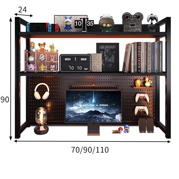 Estantes de escritorio, escritorios de oficina, estanterías multicapa, escritorios de hierro forjado, escritorios de computadora para estudiantes, escritorios de computadora, estanterías