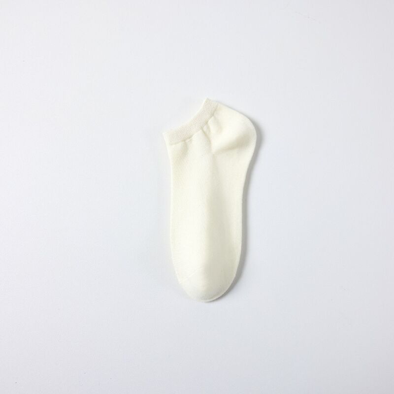 袜子女船袜夏季薄款透气网眼棉袜浅口袜纯棉防臭吸汗白色女士短袜|undefined