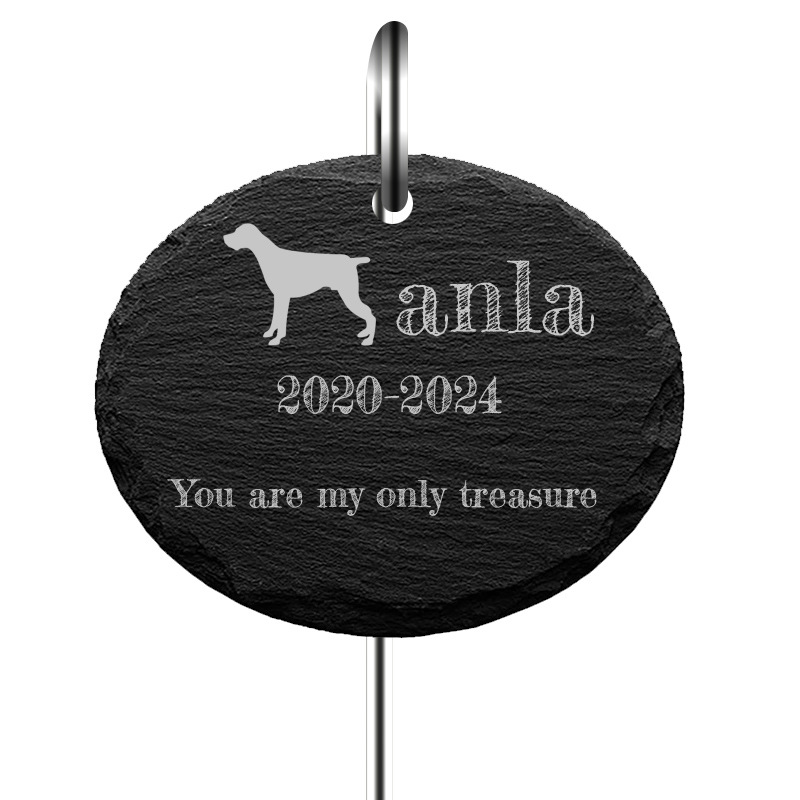 타원형 9*7cm 슬레이트 및 후크 전용