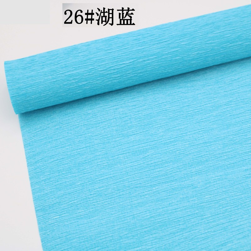 工厂直销跨境彩色皱纹纸褶皱卷边纸25cm*2.5m手工diy花艺制作材料|undefined
