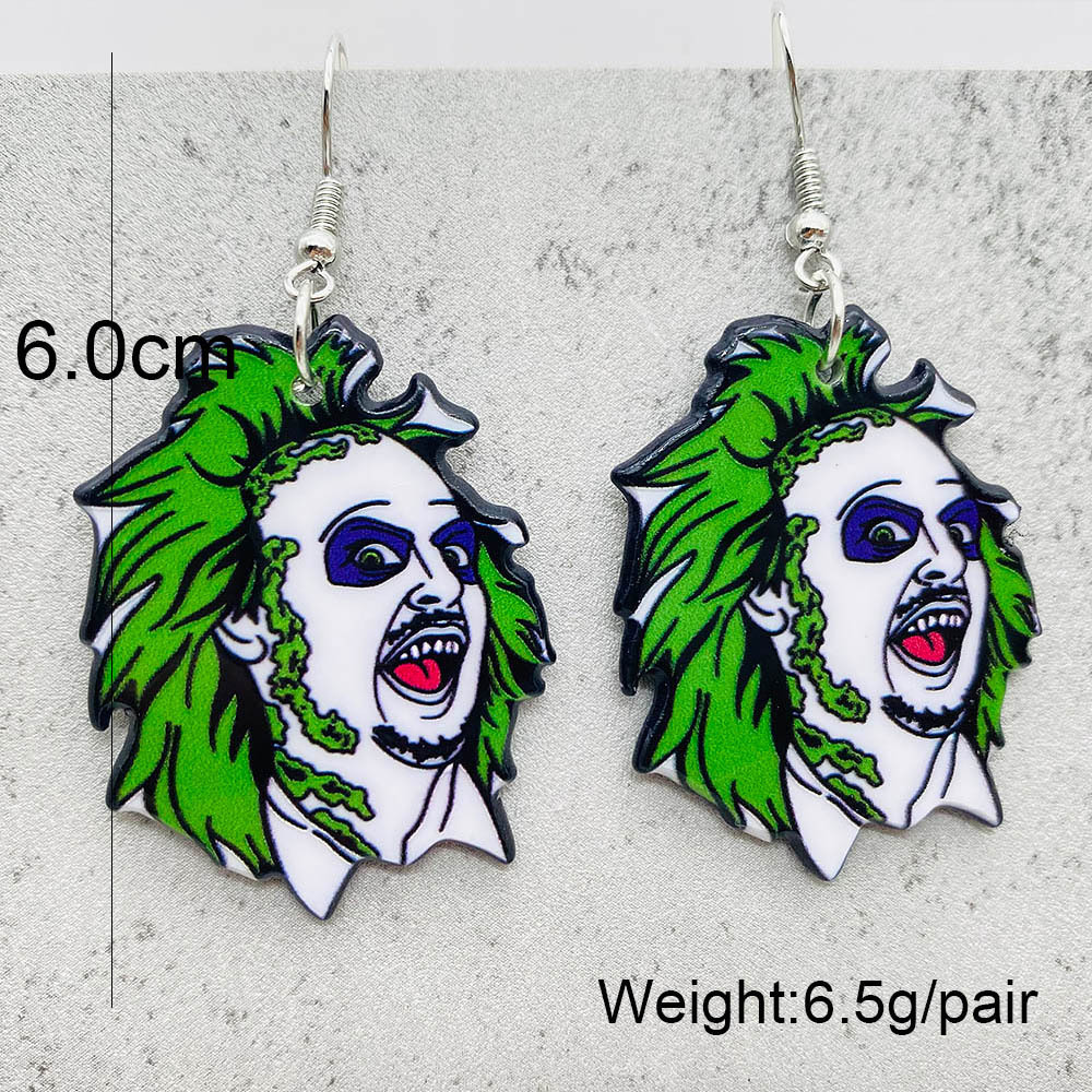 1 Pair Vacation Cartoon Character Arylic Earrings display picture 3