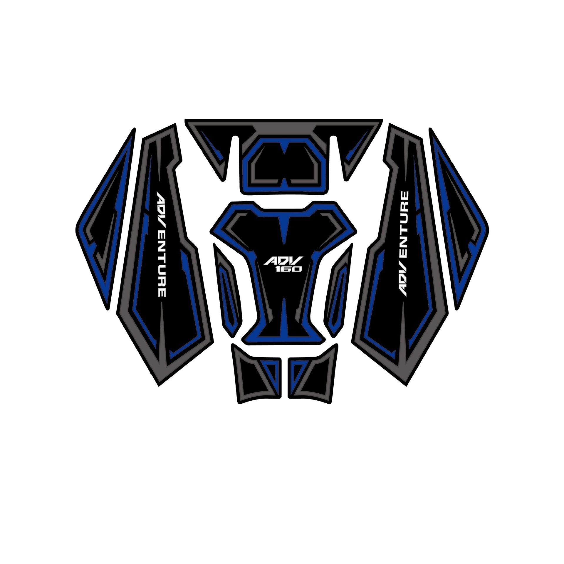 Suitable for Honda 22-24 Years Adv160 Motorcycle Modified Rubber Decorative Stickers Fuel Tank Stickers Cross-Border Factory Wholesale