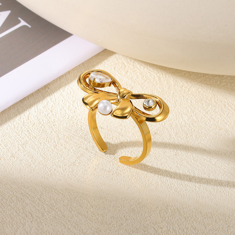 8g Weight 0.03µm-0.05µm Gold Plating Thickness PVD Coated Gold Plating Process 18K Real Gold Plated Plating Material Zircon Inlay Material Open Rings Classification 1 Piece Quantity Casual, Daily, Shopping Occasion 304 Stainless Steel Material Waves, Crown Pattern All Seasons Season Women's Gender Elegant, Classic Style, Affordable luxury style Style Waterproof Non Tarnish, Plating Craft PVD Coated Real Gold Plated 18K Gold Waves Crown 304 Stainless Steel Elegant Classic Style Affordable Luxury Style Waterproof Non Tarnish Open Rings 9