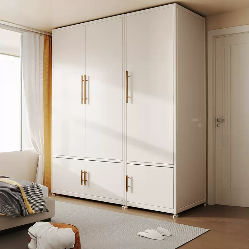 福凯祥钢制儿童衣柜卧室简易组装2025年新款金属柜小户型衣橱衣柜