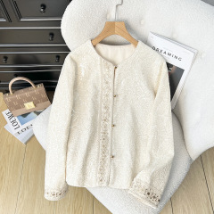 刺繍国風重工コート2025春の新型気質レトロ上着ジャカード中国式レトロ上着女性モデル