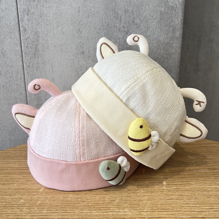 Bebé sombrero primavera y otoño Super lindo piel sombrero bebé sombrero para niños y niñas verano tapa delgada