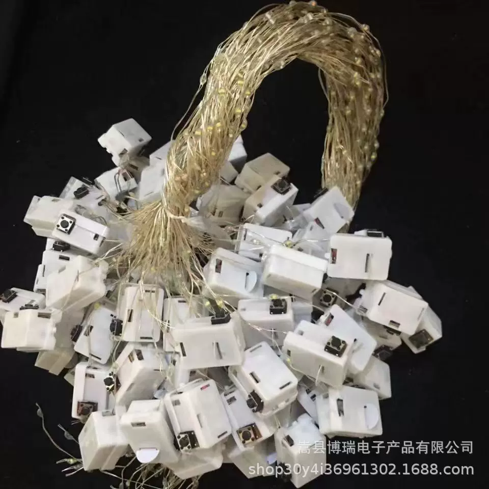 高亮度LED发光花环灯线三档带闪猫耳朵灯串头箍兔耳朵皇冠灯条