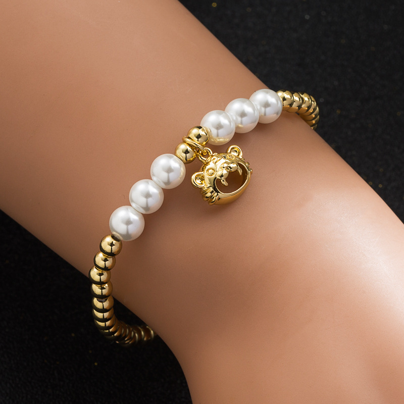 Alloy Pendant Material Fashion Geometric Animal Copper Zircon Bracelets In Bulk
