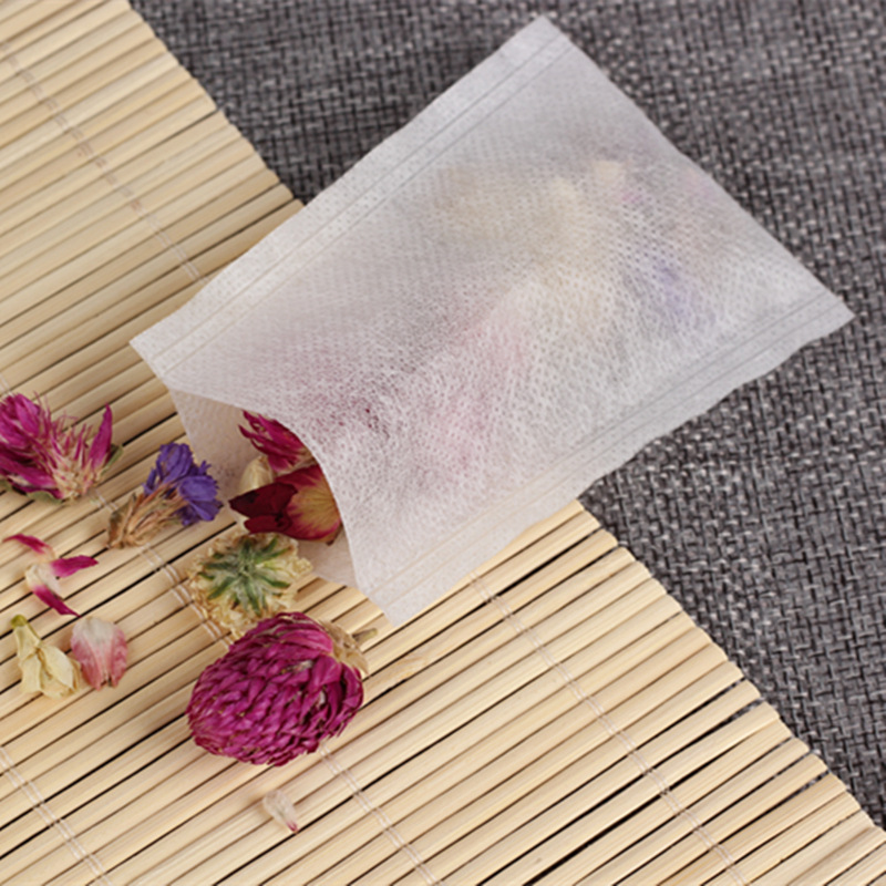 8*12 heat sealing non-woven flat tea bag empty tea bag Chinese herbal medicine bag soup bag foot bath bag hot compress bag