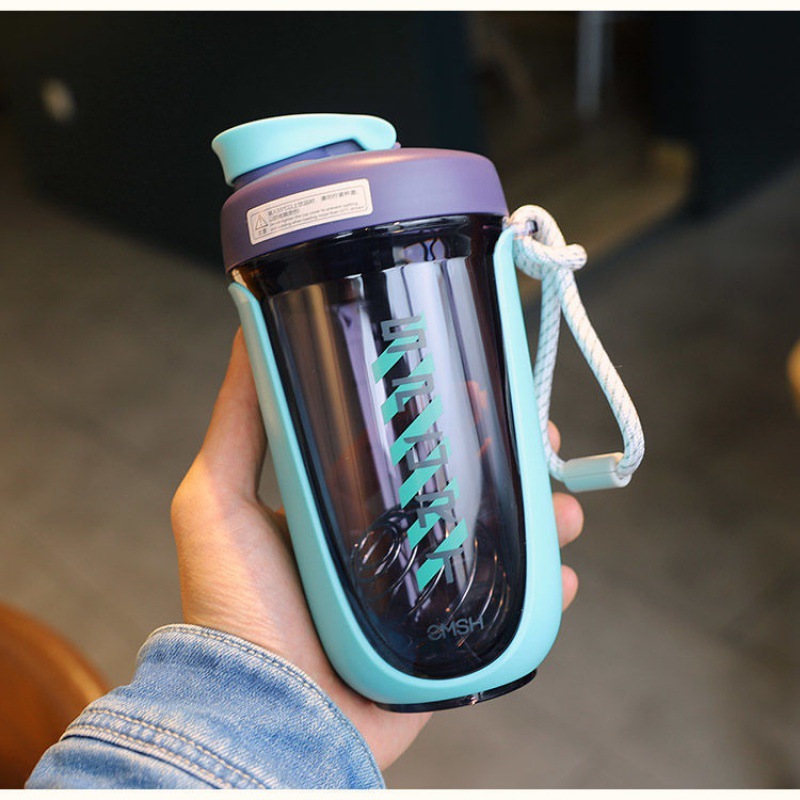 摇摇杯运动水杯 蛋白粉刻度健身ins奶昔男女学生简约随手杯搅拌杯