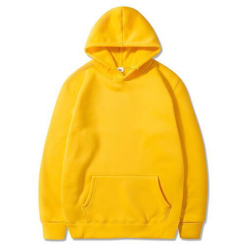 20-color foreign trade men's autumn and winter lined blank men's hoodie large size single-color turtleneck hoodie men's wholesale